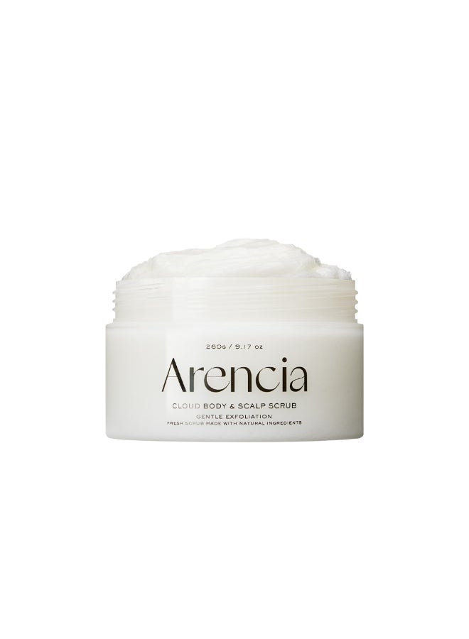 Arencia Fresh Cloud Body & Scalp Scrub White Tea & Neroli 260g