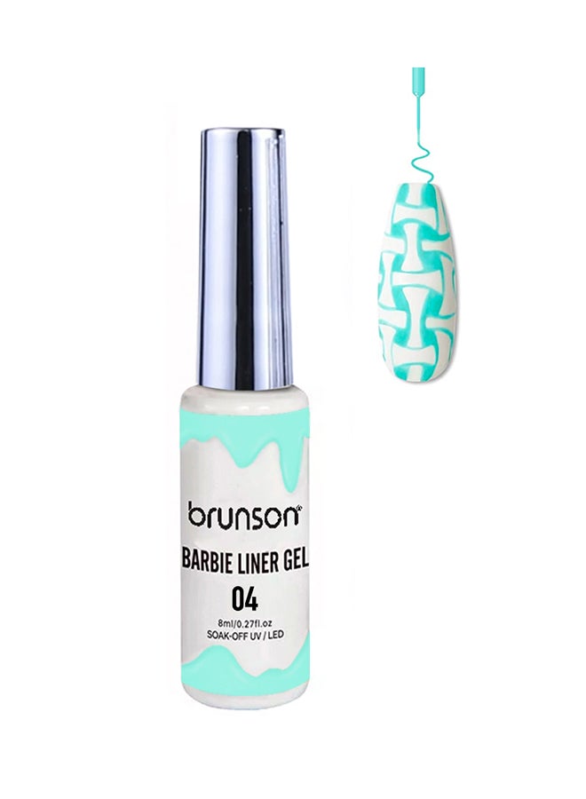 Gel Liner Nail Art Paint Polish, Brush In Bottle for Soak Off Painting Drawing designs BNAGK02-04