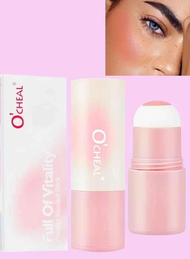 Vitality Air Cushion Blush Stick Sponge Head Face Rouge Contouring Pen Waterproof Natural Look Blush Stick Waterproof Natural Look Blush Stick Soft Face Brightening Contour Shadow Blush Powder 04
