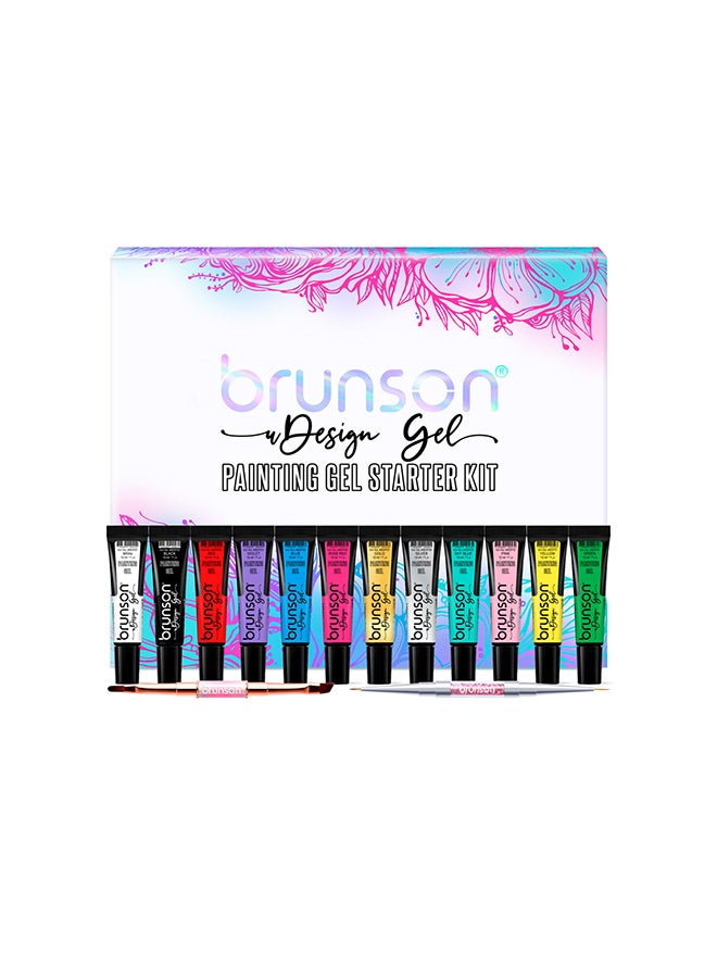Gel Polish Nail Art Gel Liner - 1 pcs 12ml Classic Color Gel Art Paint for Nails Built Thin French Line Nail Art Brush in Gel Pens Soak off Manicure Salon Nails Art BDPSK01