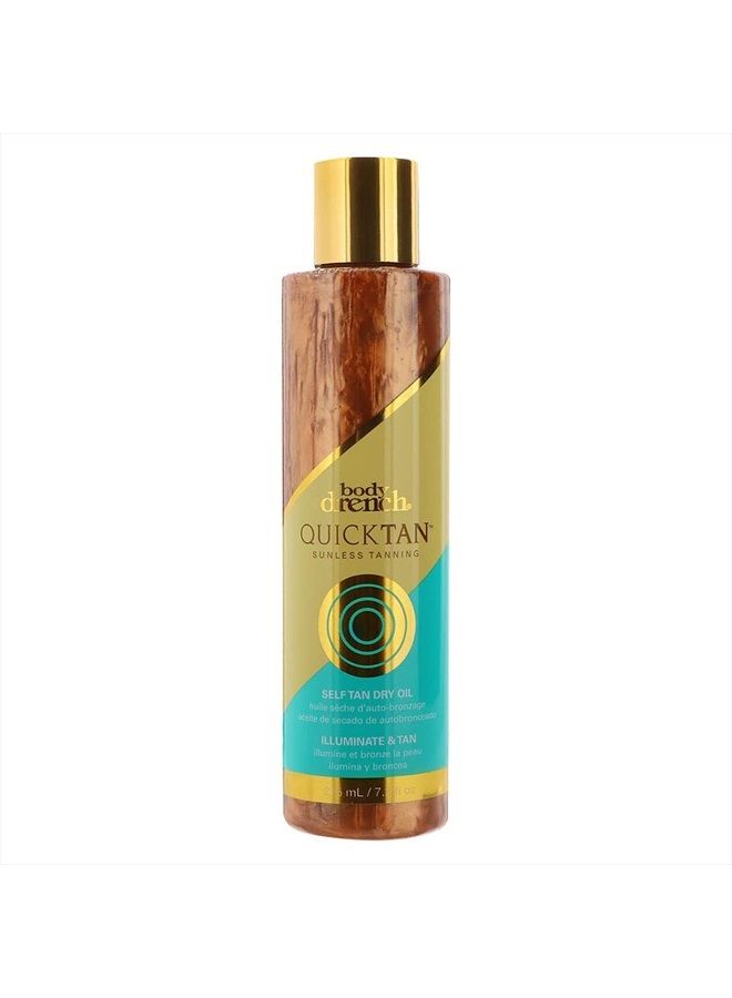 Quick Tan Sunless Tanning Self Tan Dry Oil for Bronze Glowing Skin in Just Hours, 7.2 oz