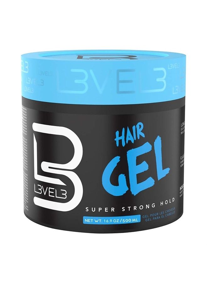 Hair Gel - Super Strong Hold - Flake Free - Long Lasting Shine - For Men and Women - Level 3 Gel - Add Volume and Texture