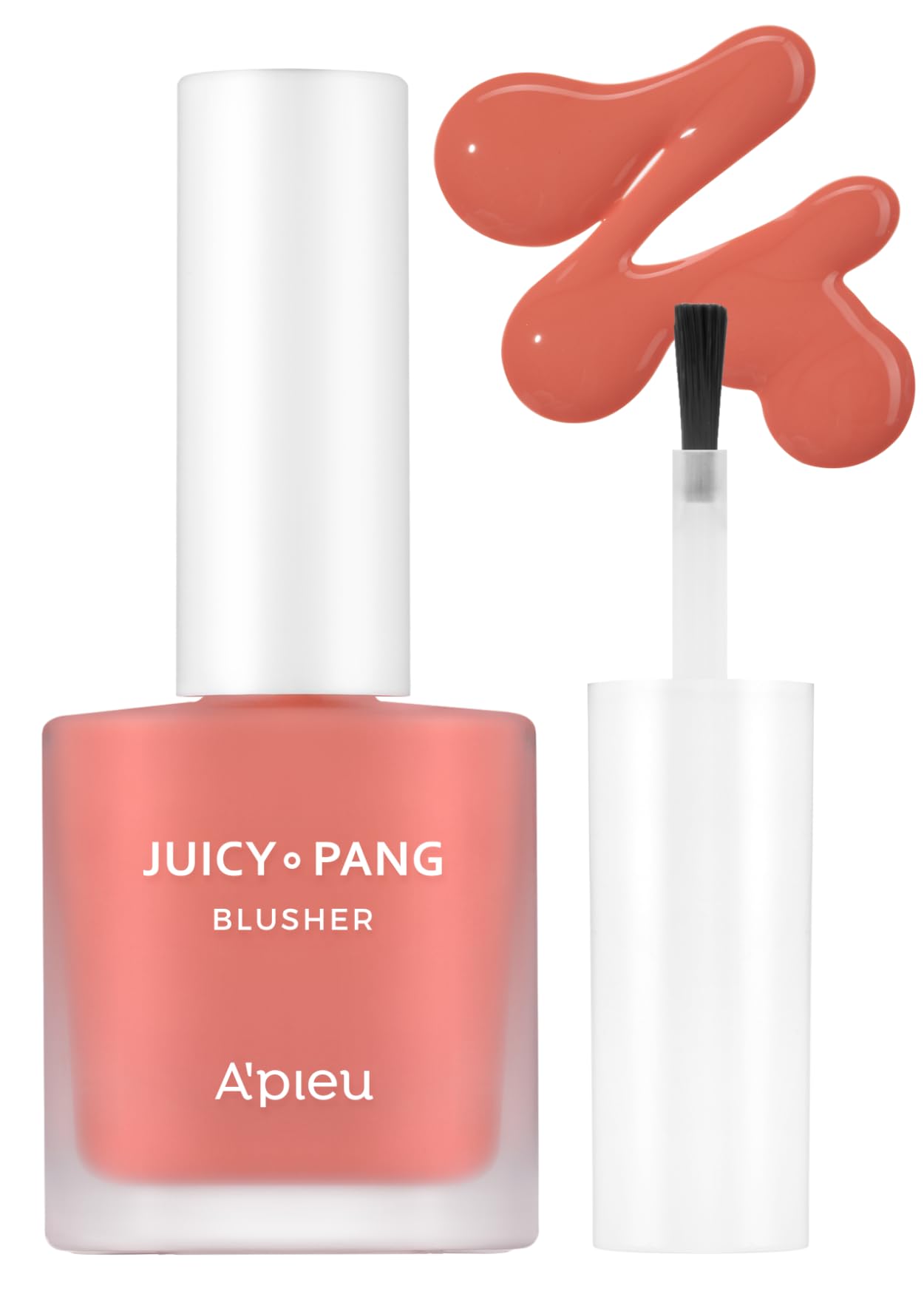 A'PIEU Juicy-Pang Water Blusher [CR01] â€“ Fruity Liquid Blush for Cheeks, Buildable & Blendable Color, Hydrating Dewy Finish with Fruit Extract Blend & Rose Flower Water, 0.31 fl oz