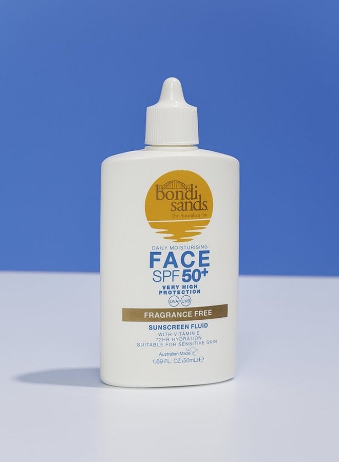 SPF 50+ Fragrance Free Face Fluid 50ml | Ultra-Light Broad Spectrum Daily Facial Sunscreen | Non-Comedogenic UVA UVB Protection for Oily & Sensitive Skin | Reef-Safe Oil-Free Lightweight Face SPF - image 2