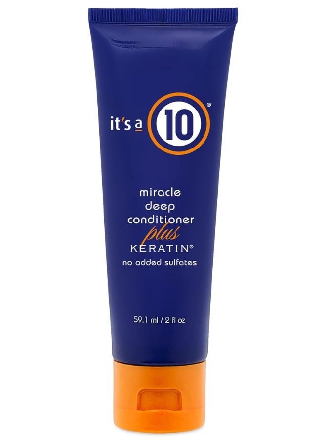 Haircare Miracle Deep Conditioner Plus Keratin, 2 fl. Oz, Hair revitalization, Keratin treatment, Natural hair care, Hair protection and repair