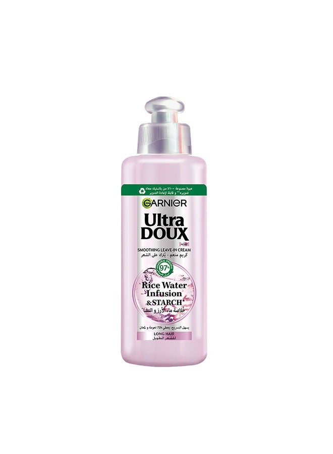 Ultra Doux Smoothing  Leave-In Cream with Rice Water & Starch Extract - 200 ml