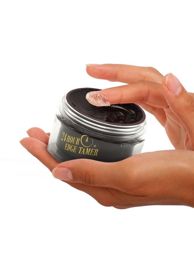 24 Hour Edge Tamer - Extreme Firm Hold (8.25oz/ 250ml) - No Flaking, White Residue, Shine and Smooth texture with Argan Oil and Castor Oil