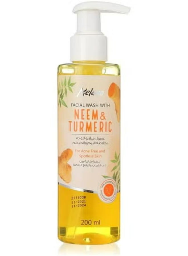 Facial Wash With Neem And Turmeric 200 ML