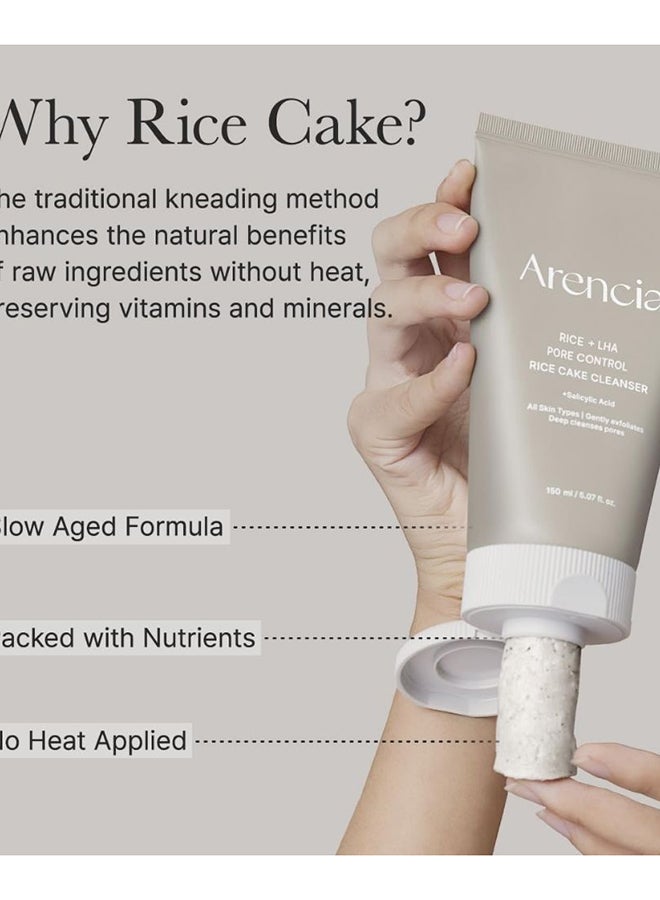 Rice + LHA Pore Control Rice Cake Cleanser (150g) - image 7