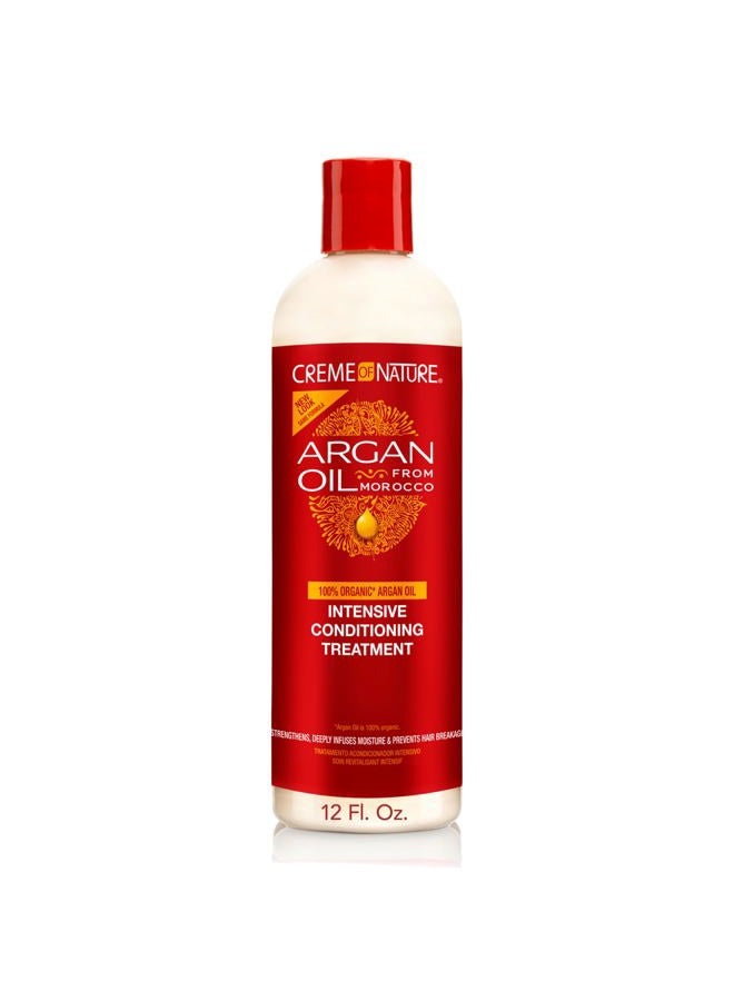 , Argan Oil for Hair, Intensive Conditioning Treatment, Argan Oil of Morocco, Moisturizing Hair Care, 12 Fl Oz