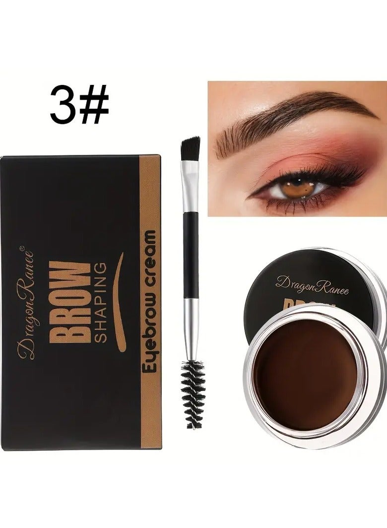 DragonRanee Brow Shaping Eyebrow Setting Gel - Long-Wearing, Waterproof, Sweat-Resistant Eyebrow Color Cream for All Skin Types, Natural Look, Easy Application, Non-Fading Eyebrow Gel