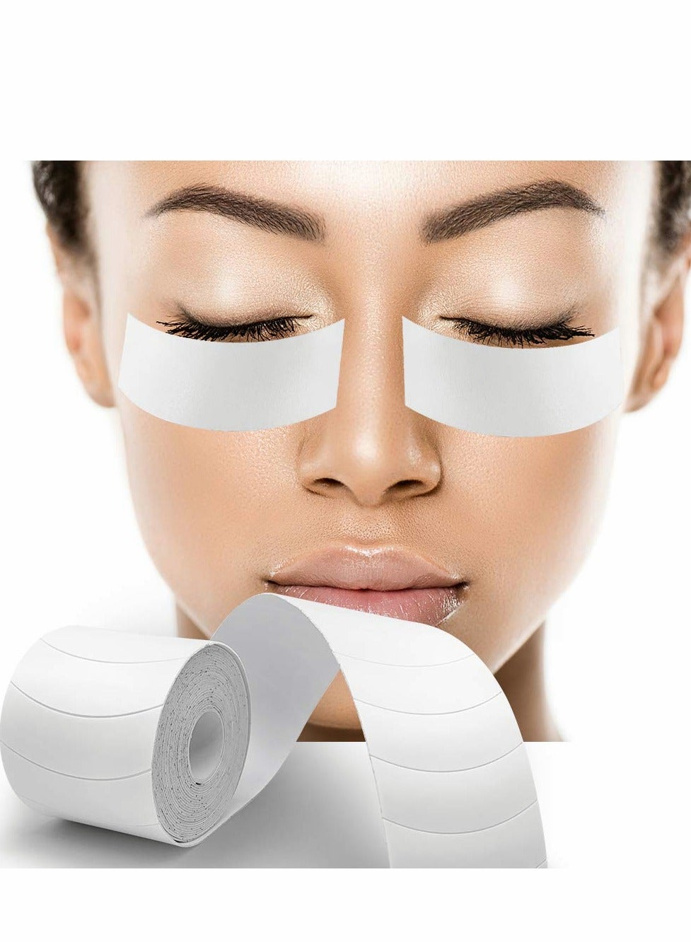 Eyelash Extension Tape, Foam Pads for Extensions - 110 PCS Pre Cut Medical Under Eye Lash Supplies Beauty Tools Lint Free Hypoallergenic No Latex Waterproof