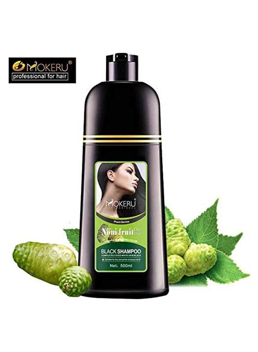 Noni Fruit Hair Dye Shampoo Black