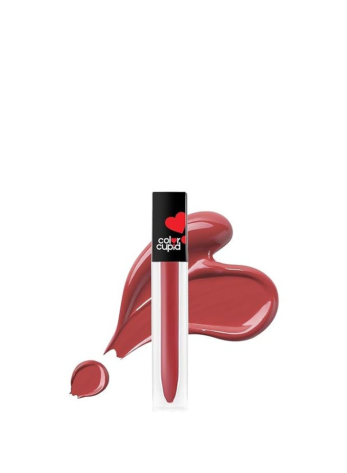 color cupid matte intense Color 18-Hour Stay Liquid Lipstick | Infused with Hyaluronic Acid & Ceramide | transfer proof & kiss proof| forever love - lovestruck orange | 4 ml