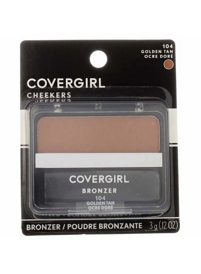 Cover Girl cheekers Bronzer 104 Golden Tan .12 oz