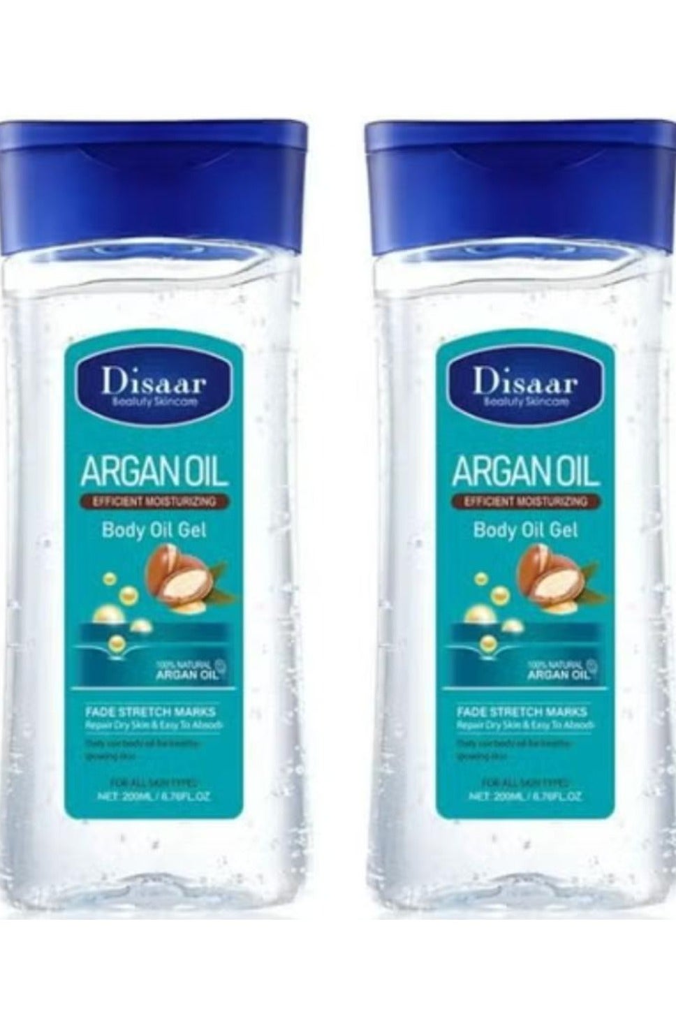 Argan Oil Skin Care Whitening Body Massage Oil Moisturizing Spa Body Oil Gel 200 ml 2 Pcs