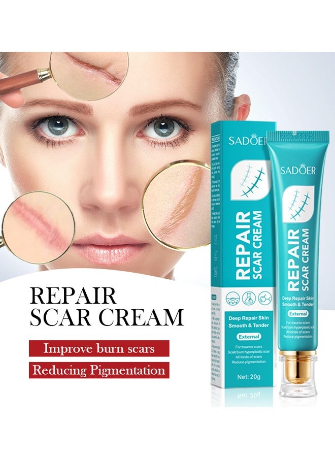 Repair Scar Cream - Repair Burn Scars Moisturizing Rejuvenating Cream Rapid Repair Advanced Gel Scars Topical Treatment Suitable for All Skin Types