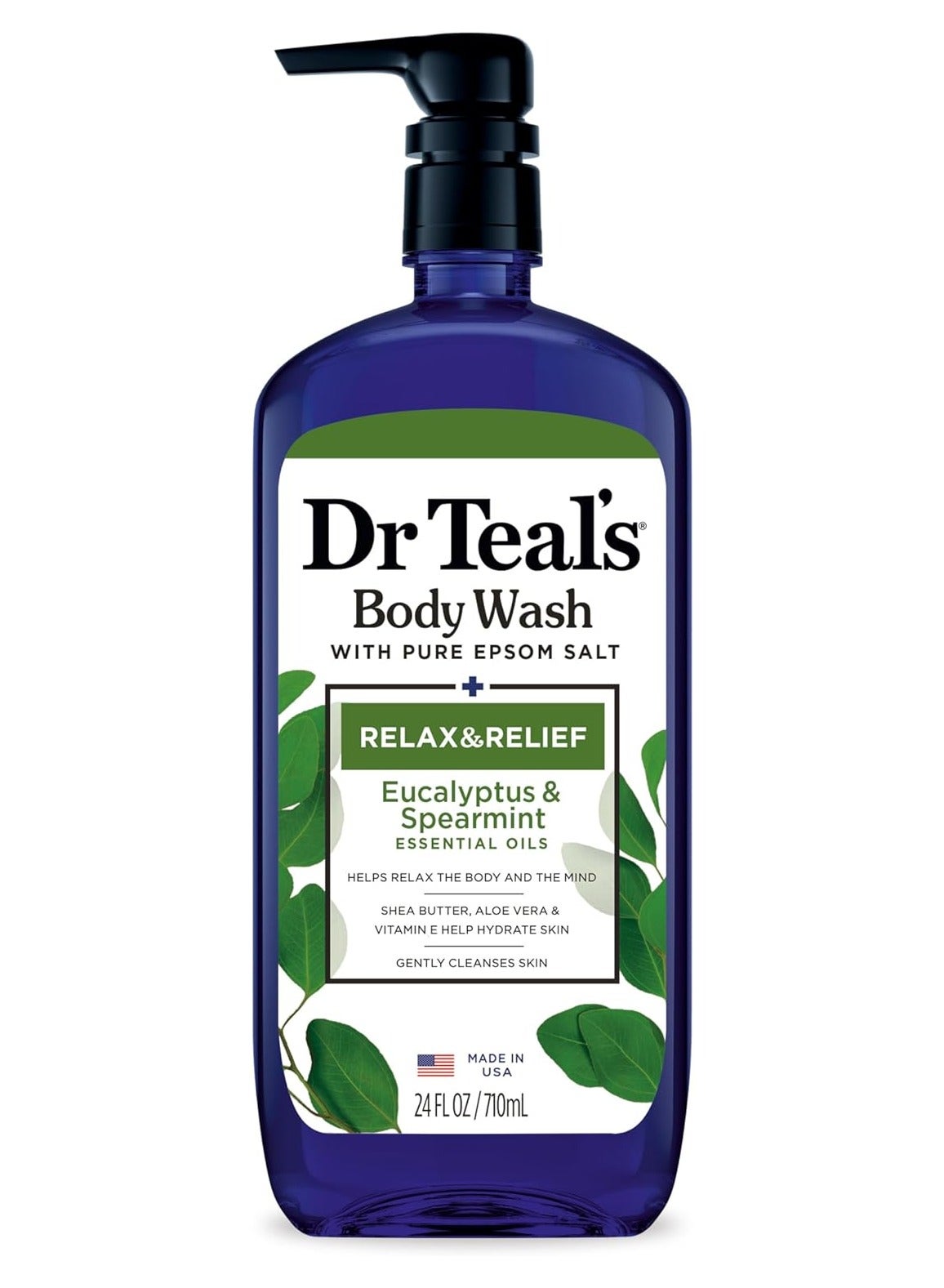 Body Wash with Epsom Salt Eucalyptus and Spearmint 710Ml