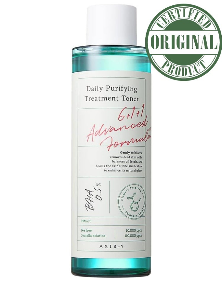 AXIS-Y Daily Purifying Treatment Toner 200ml for Breakouts, Clogged Pores & Irritated Skin