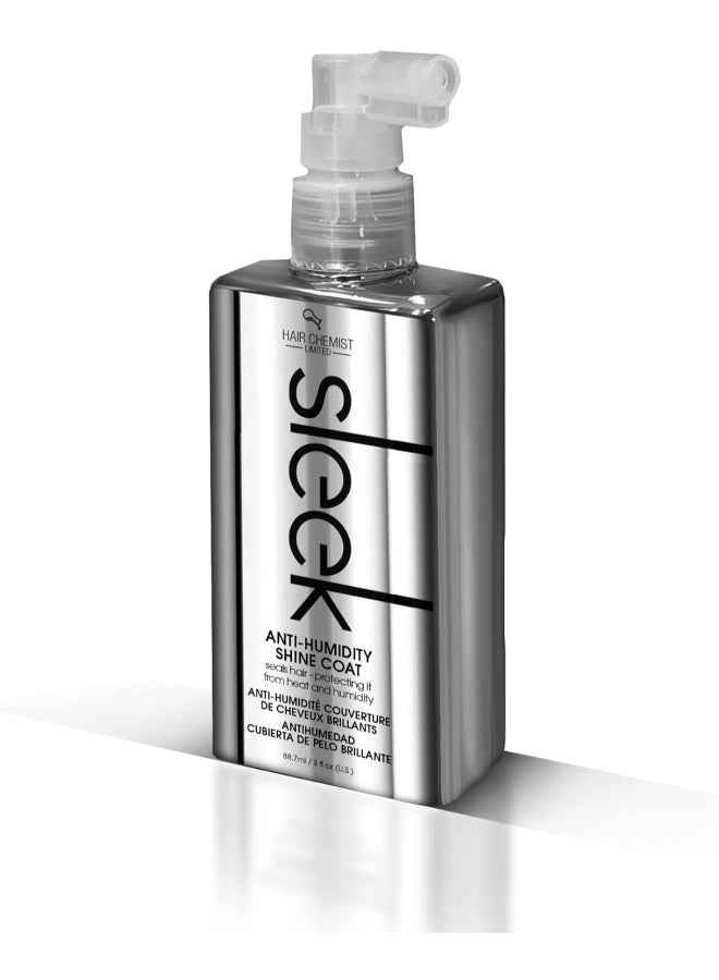Travel Size Sleek Anti-Humidity Shine Coat for Straight Hair - Creates a Glossy, Frizz-Free Finish, Protects from Humidity (3 oz)