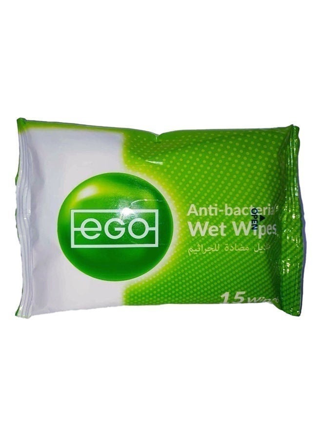 Anti Bacterial Wipes, 15 Pcs, China
