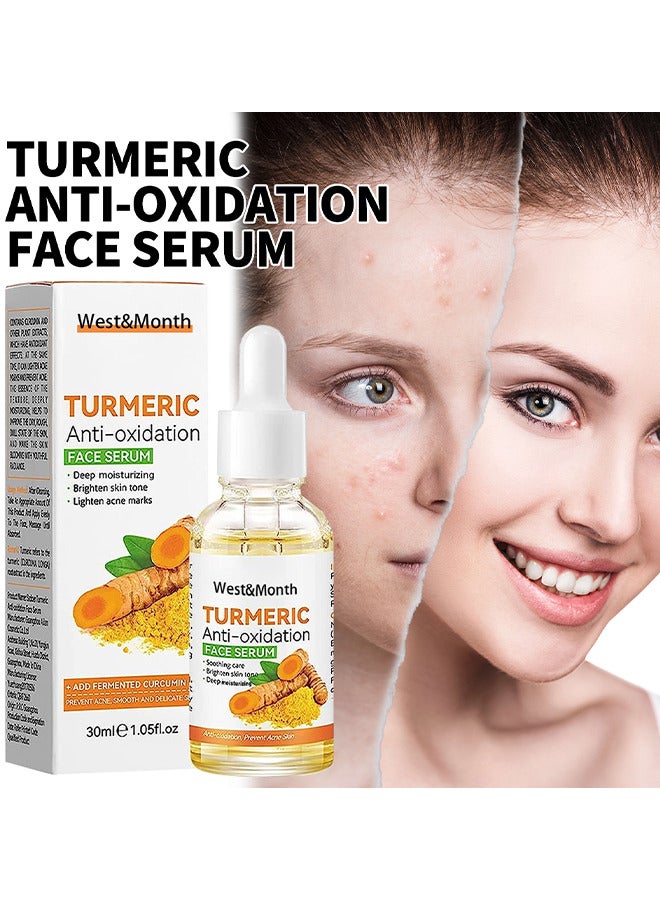 Turmeric Dark Spot Corrector Serum, Turmeric Repair Face Serum, Bright Skin Dark Spot Corrector Face Whitening Serum, Hydrate Dull And Dry Skin 30ML