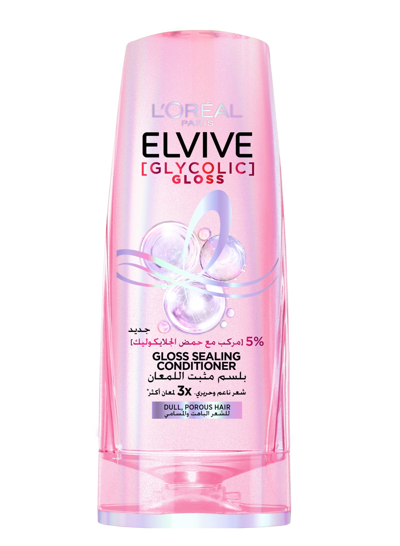 Elvive Glycolic Gloss Extra Gloss Conditioner with 5% Glycolic Acid for Dull and Porous Hair 360ML