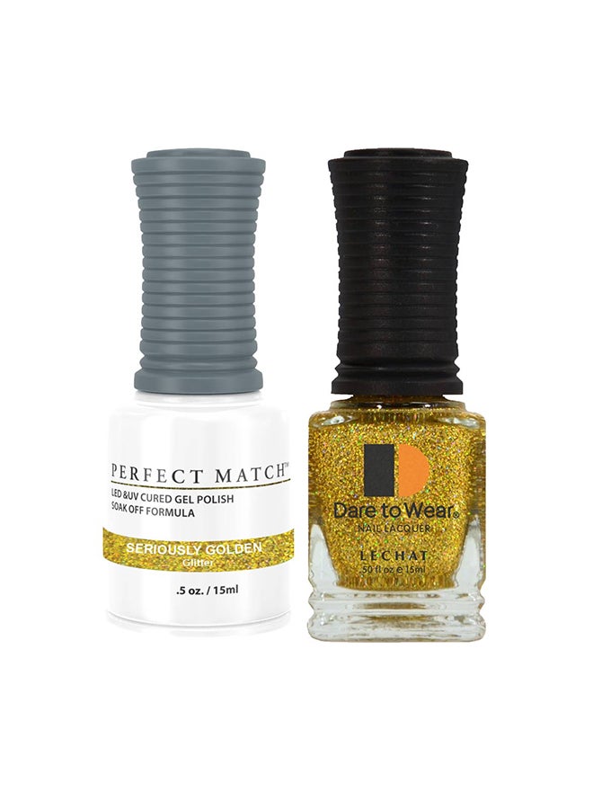 Soak Off Gel Nail Polish UV LED Gel Polish Seriously Golden PMS56