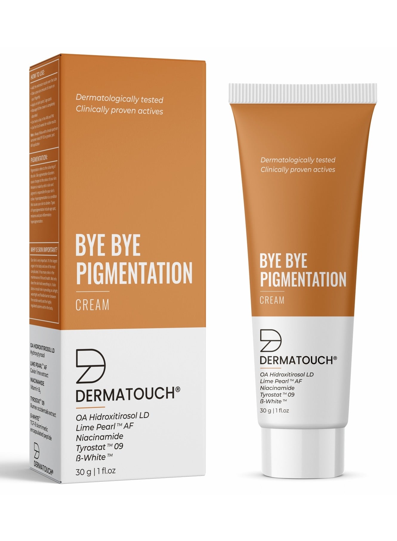 DERMATOUCH Bye Bye Pigmentation Removal Cream for Women/Men with Niacinamide - 30G
