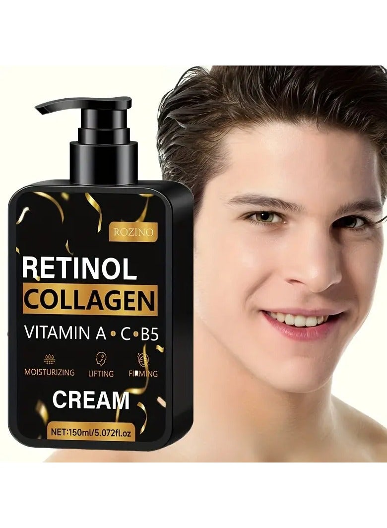 150ml Collagen Cream, hydrating and moisturizing, skin care, light texture, easy to absorb, will not make the skin greasy. It also has moisturizing and hydrating properties to keep the skin moist