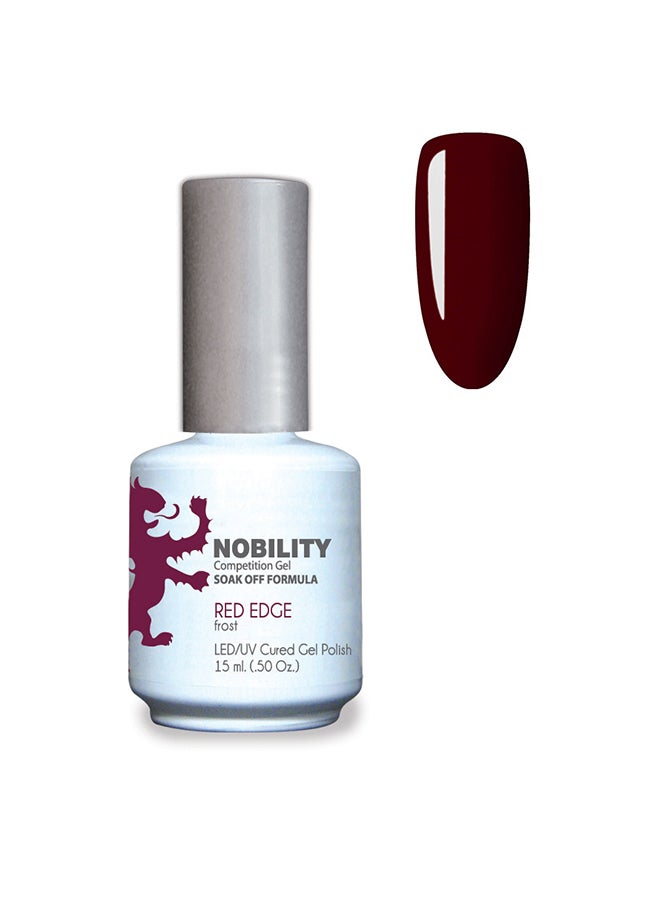 Gel Nail Polish 15 ml, Long Lasting, Chip Resistant, Requires Drying Under UV Led Lamp Red Edge Nbgp14