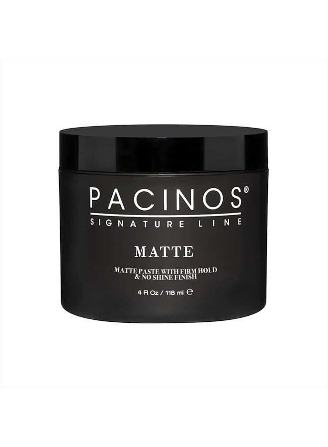 Matte Hair Paste - Firm Hold, No Shine, Sculpting & Styling Wax, Long Lasting Definition & Texture, No Flakes, All Hair Types, 4 fl. oz.