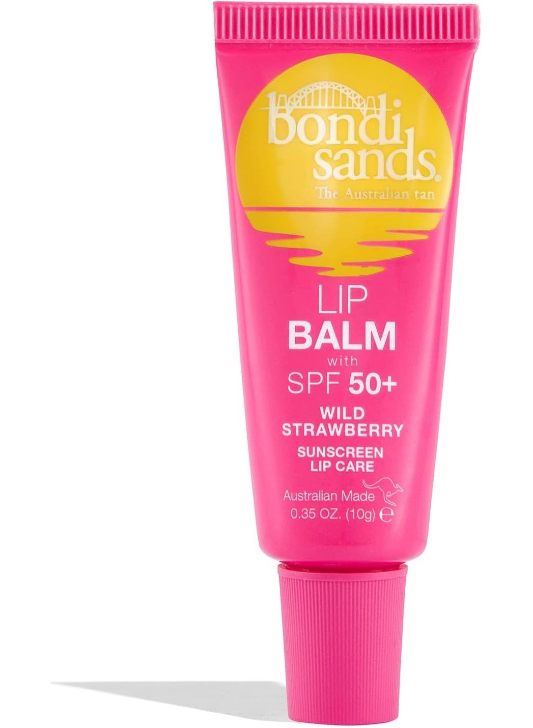 SPF 50+ Lip Balm Strawberry 10g | Broad Spectrum SPF 50+ Moisturising Lip Sunscreen | UVA UVB Lip Protection with Sweet Strawberry Flavour | Nourishing Daily Hydrating Lip Balm