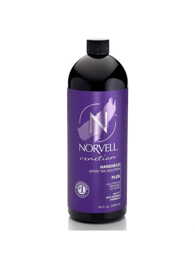Premium Professional Sunless Tanning Spray Tan Solution - Venetian Plus, 1 Liter
