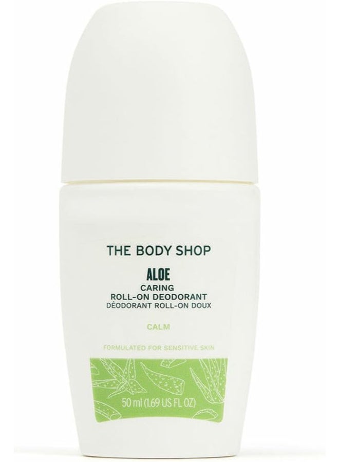 Aloe Caring Roll-On Deodorant – Gentle Deodorant for Sensitive Underarms | Soothes & Refreshes, Keeps You Dry All Day | Alcohol-Free, Fragrance-Free, Colour-Free, 50ml