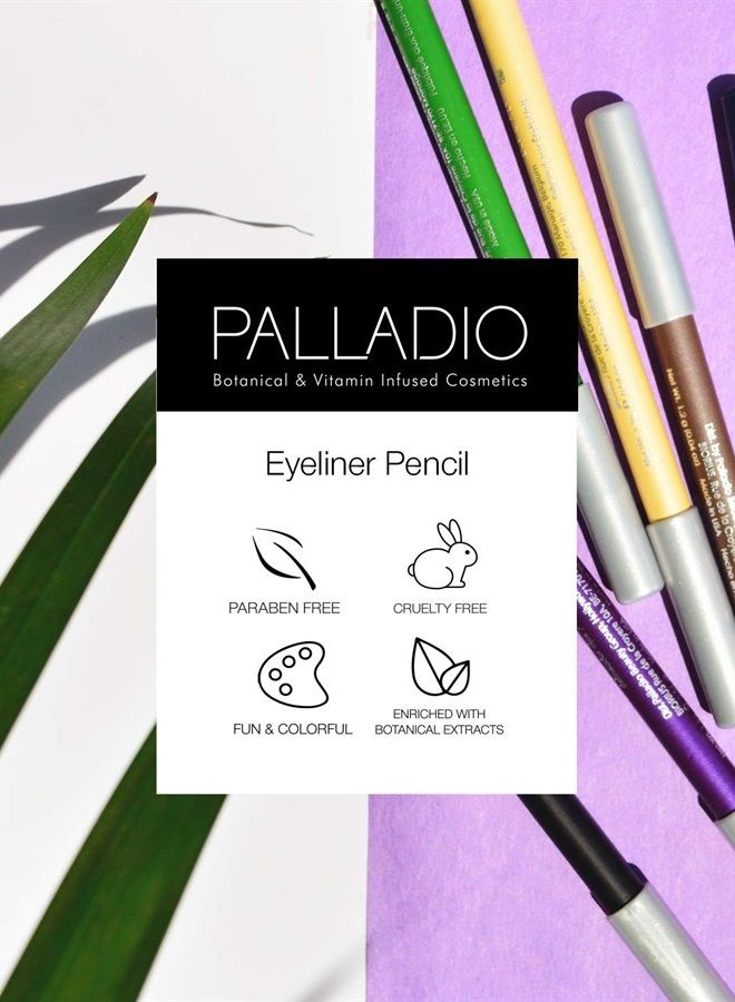 Wooden Eyeliner Pencil, Thin Pencil Shape, Easy Application, Firm yet Smooth Formula, Perfectly Outlined Eyes, Contour and Line, Long Lasting, Rich Pigment, White
