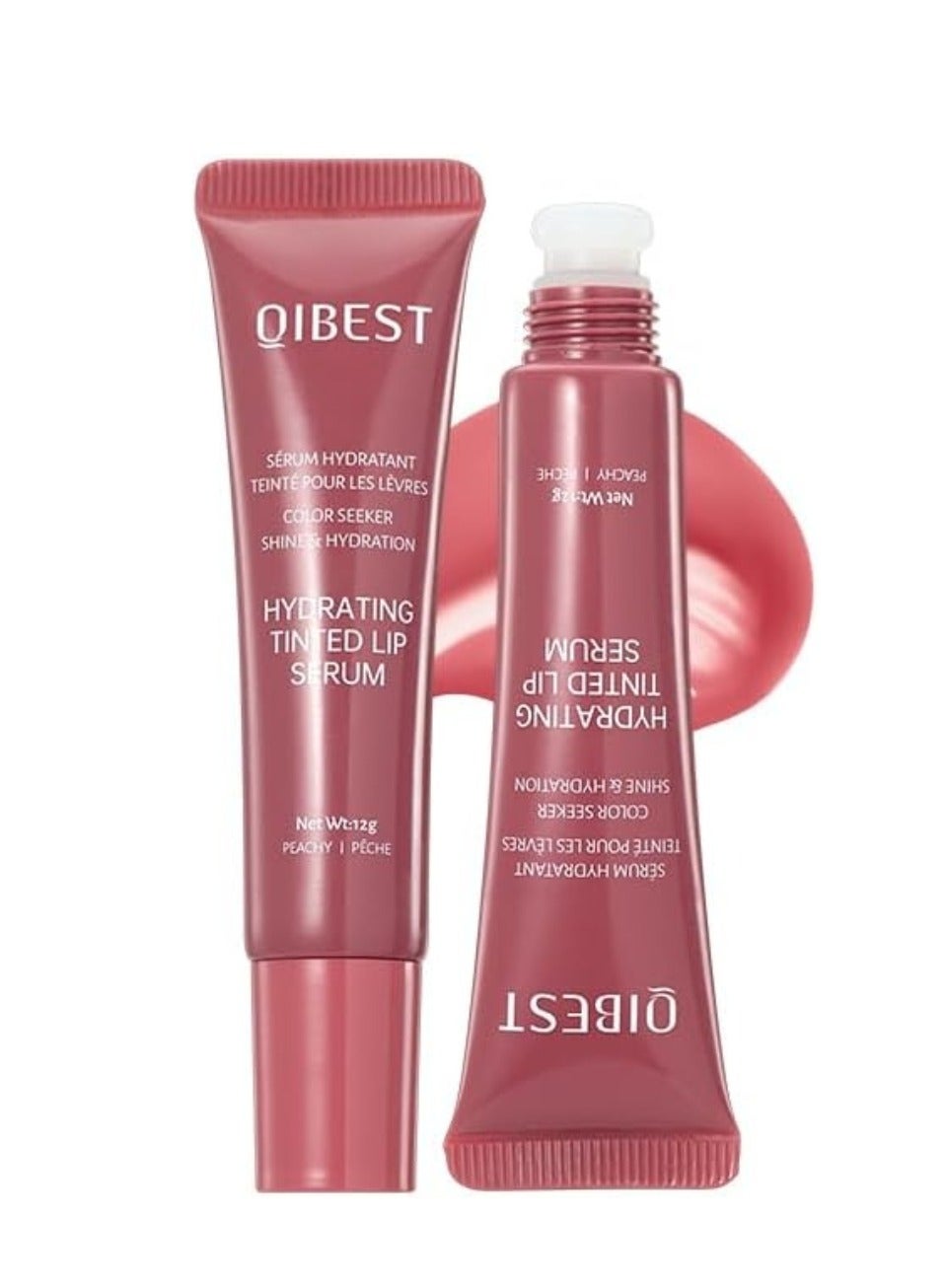 Hydrating Tinted Lip Serum Hydrating Lip Plumper with Natural Shine Nourishing Jelly Lip Tint for Soft Full Lips Non Sticky Long Lasting Color Moisturizing Lip Makeup Lip Gloss Lip Tint 12g 03