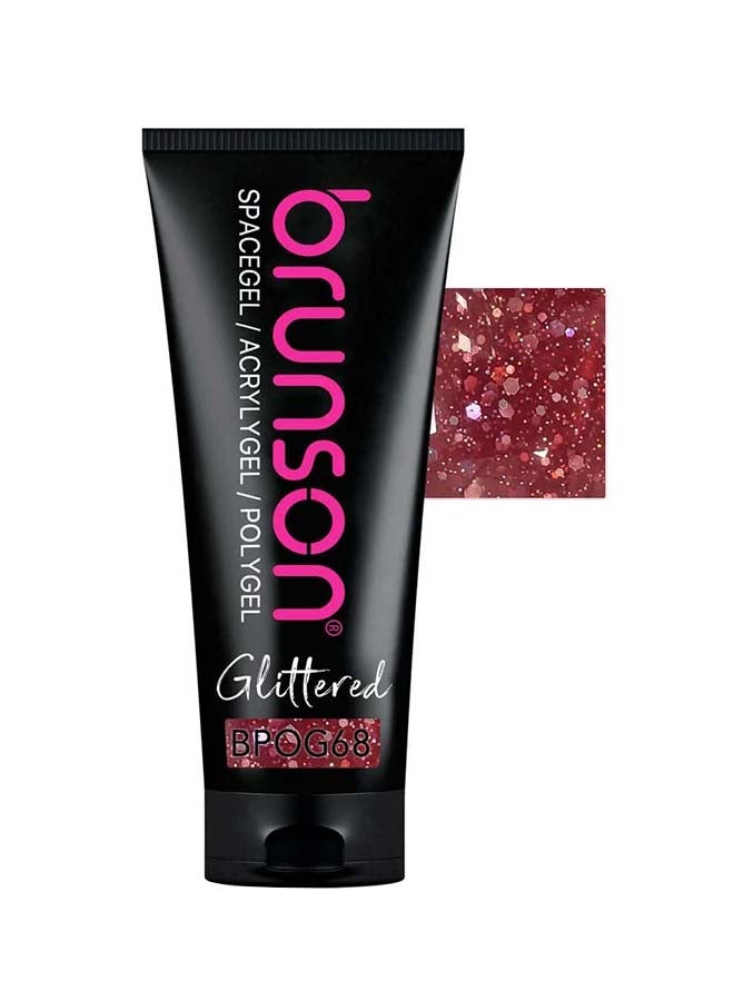 Polygel 60g offers salon-quality nails in 1 Sec, Poly nail gel with shimmer long-lasting acrylic nails. Soak off with UV/LED hard gel for nail extension, builder gel for fake nails, manicure nail art