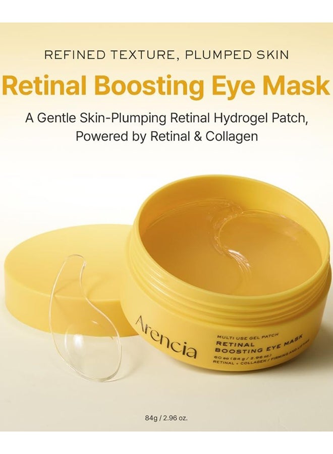 Retinal Boosting Eye Mask, Hydrogel Under Eye Patches with Peptides for Dark Circles, Puffiness, Fine Lines, 60 Patches - image 2