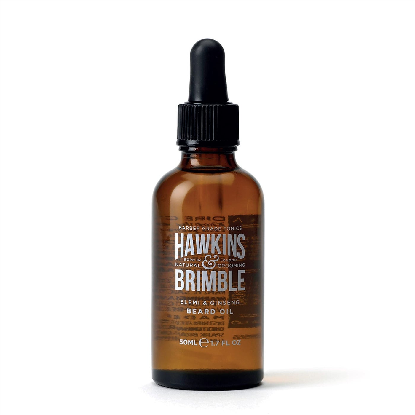 Hawkins & Brimble Beard Oil For Men Growth - Sandalwood Scent with Argan & Castor Oils, Shea Butter | Softens & Moisturizes, Promotes Healthy Beard Growth, 50ml