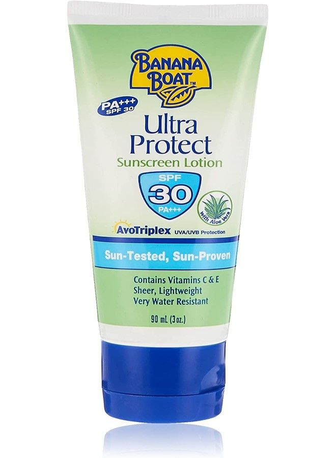 Ultra Protect Sunscreen Lotion-SPF30-Aloe-Vera-Contains Vit E & C-Lightweight 90ml