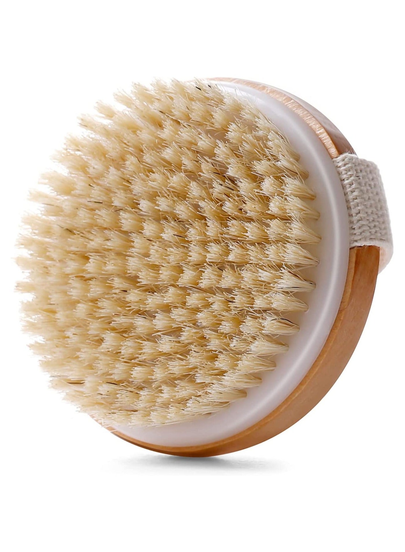 Dry Brushing Body Brush for Lymphatic Drainage Cellulite, Bath Body Wash Brush for Cleansing and Exfoliating Showering Natural Wood
