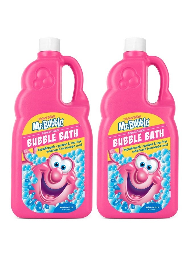 Original Bubble Bath - Hypoallergenic, Tear Free Bubble Bath Solution Makes Big Long Lasting Bubbles for Kids, Toddlers and Adults (Pack of 2 Bottles, 36 fl oz Each)