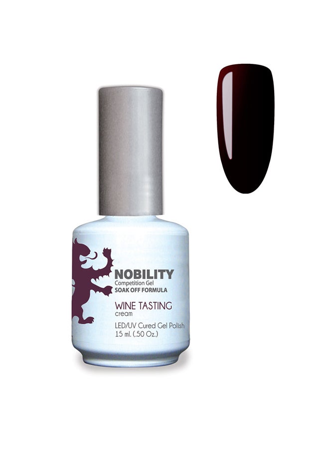 Gel Nail Polish 15 ml, Long Lasting, Chip Resistant, Requires Drying Under UV Led Lamp Wine Tasting Nbgp34