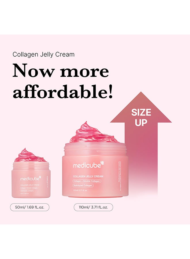 Pack Of 2 Collagen Jelly Cream- Niacinamide And Freeze-Dried Hydrolyzed Collagen - Boosts Skin'S Barrier Hydration And Gives 24H Glow And Lifted Look - No Artificial Color, Korean Skincare (3.71 Fl.Oz.) - image 2