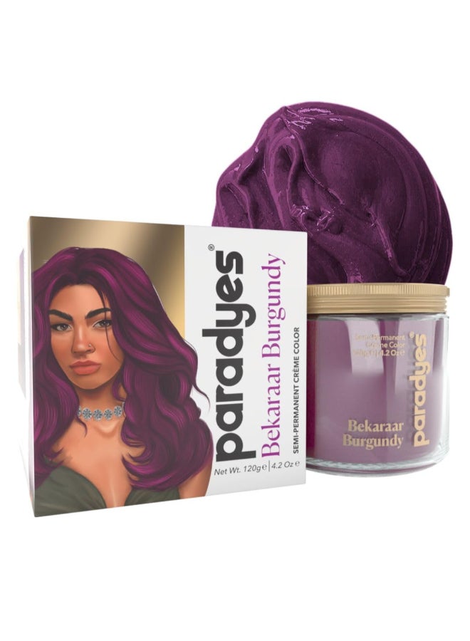 Top-up Semi-permanent Bekaraar Burgundy DIY Conditioner Based Hair Colour, 120 gm