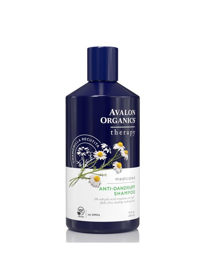 Therapy Medicated Anti-Dandruff Shampoo for Soft, Flake-Free Hair, 14 Fluid Ounces