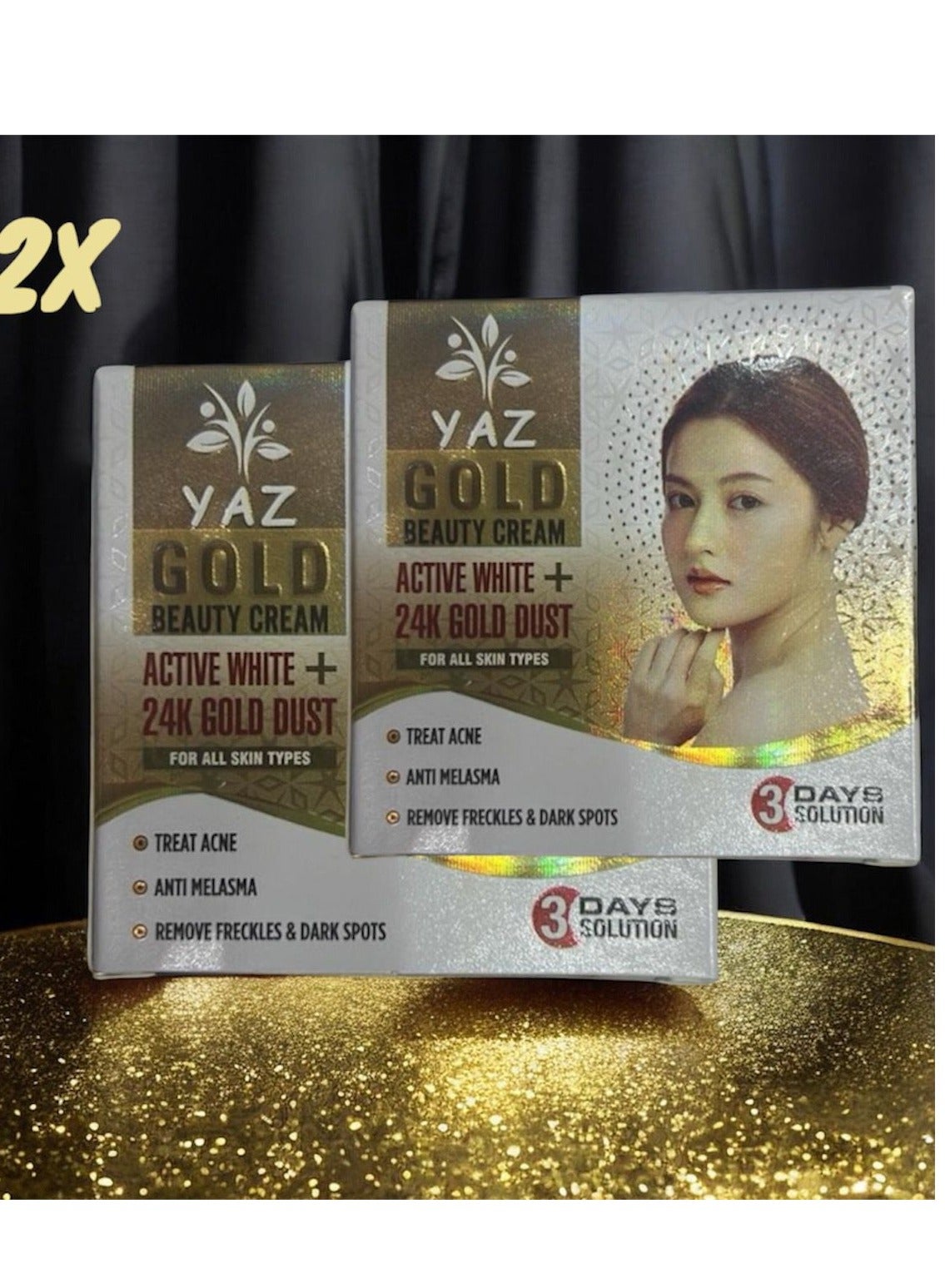 Gold Beauty Cream 2 Pcs