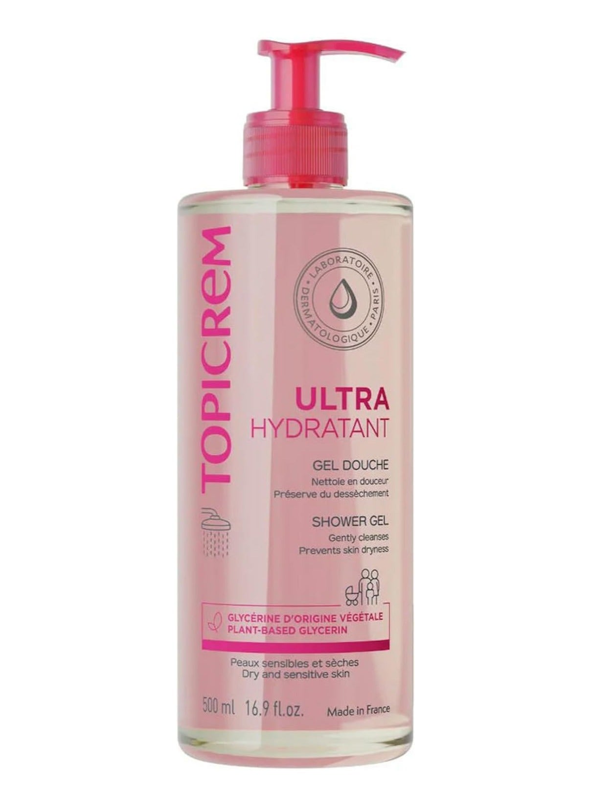 Topicrem ultra hydrating shower Gel 500ml