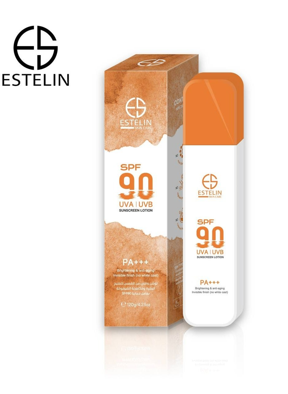Skin Whitening Anti-Aging Sunscreen Lotion SPF 90 120g